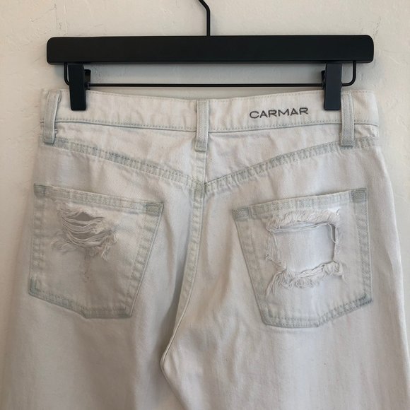 Carmar White Distressed Jeans - Picture 7 of 15